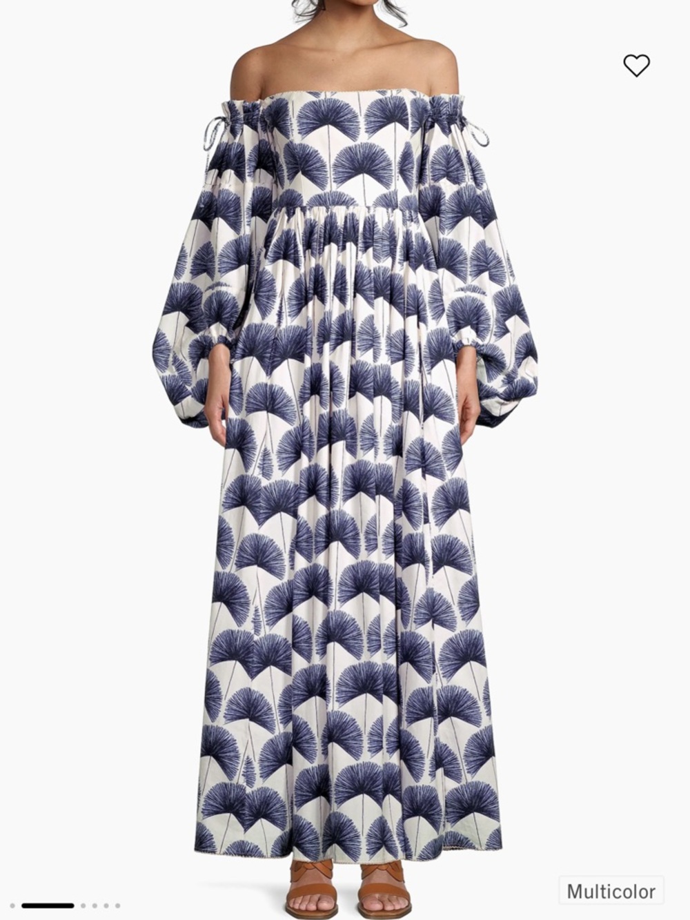 Agua by Agua Bendita Blue Alheli Mangle Noche Dress - Extra Large